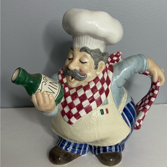 FITZ & FLOYD PAPA PAISANO CHEF PITCHER - Picture 1 of 8